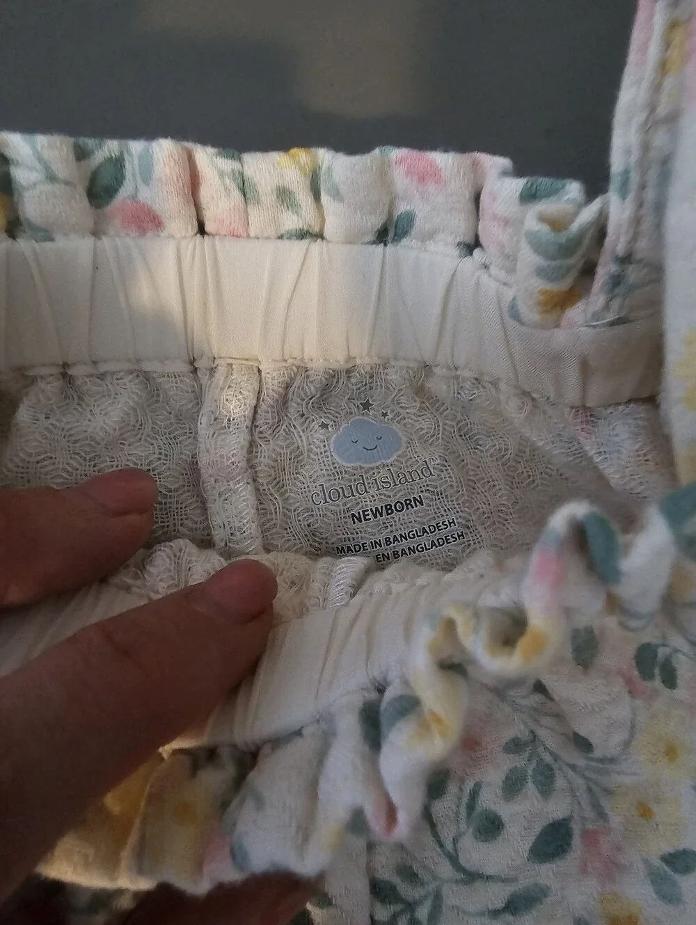 Newborn Baby Girl Outfit Bundle Carter's & Cloud Island Floral Rompers 3PC